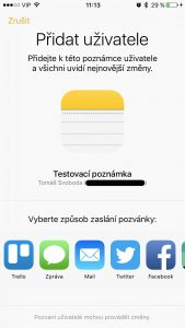 iOS 10 Poznámky