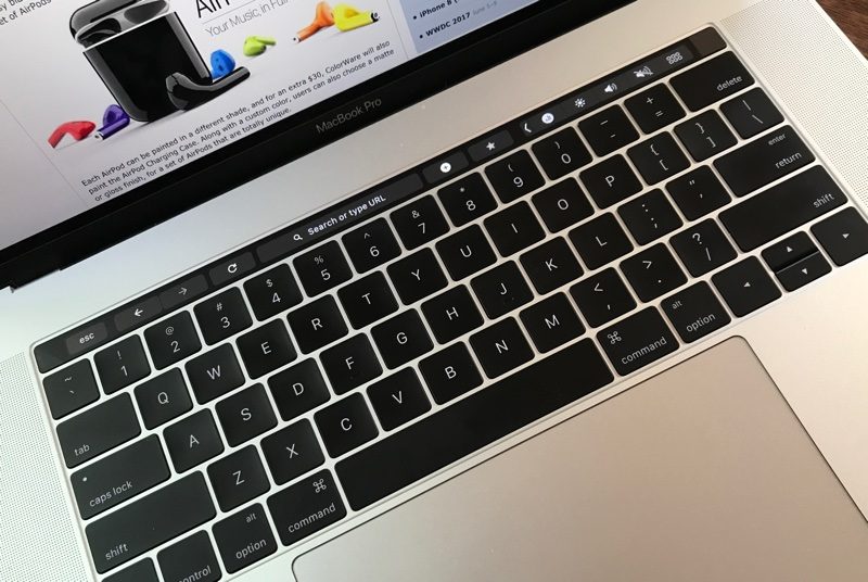 Google Chrome Canary Touch Bar