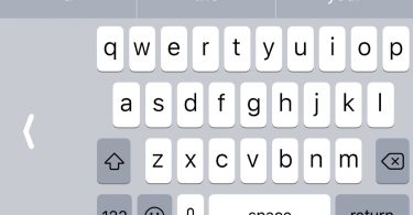 iOS 11 klávesnice