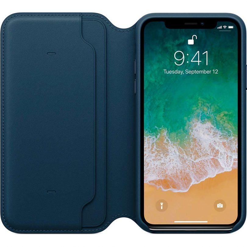 iPhone X Leather Folio