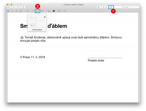 Podpis PDF na Macu