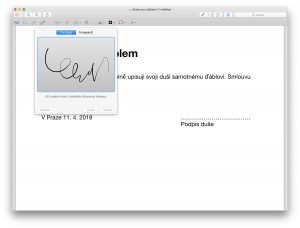 Podpis PDF na Macu