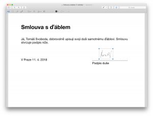 Podpis PDF na Macu